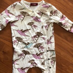 Milkbarn | Footie button up pajamas